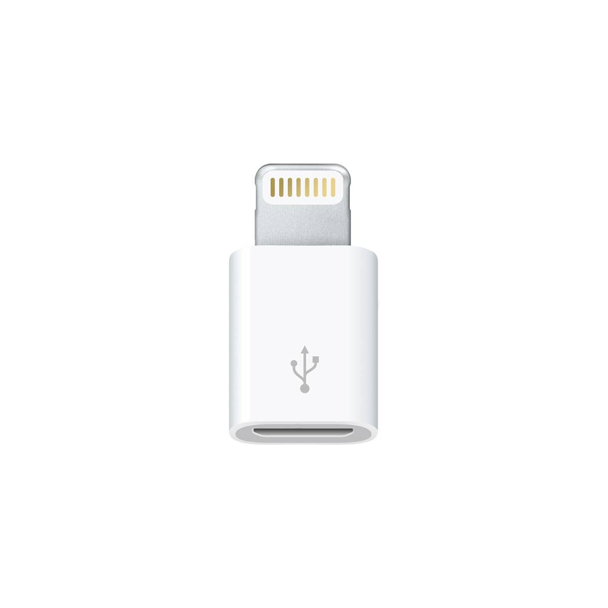 Apple Apple iPad/iPhone/iPod Adapter [1x Apple Lightning-Stecker - 1x USB 2.0 Buchse Micro-B]  Weiß
