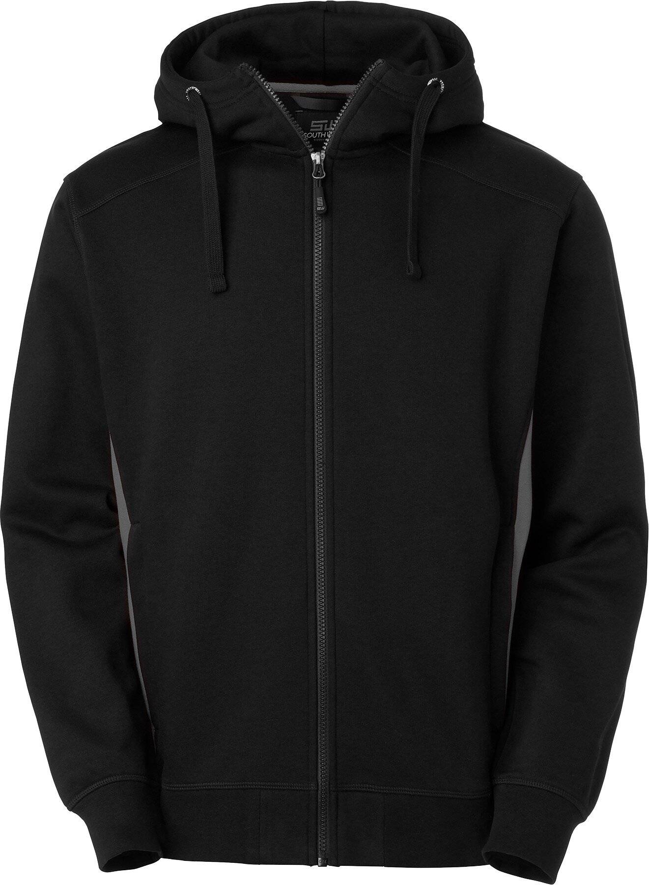 Franklin Full-Zip Sweatshirt, Herren, schwarz/grau., XXL