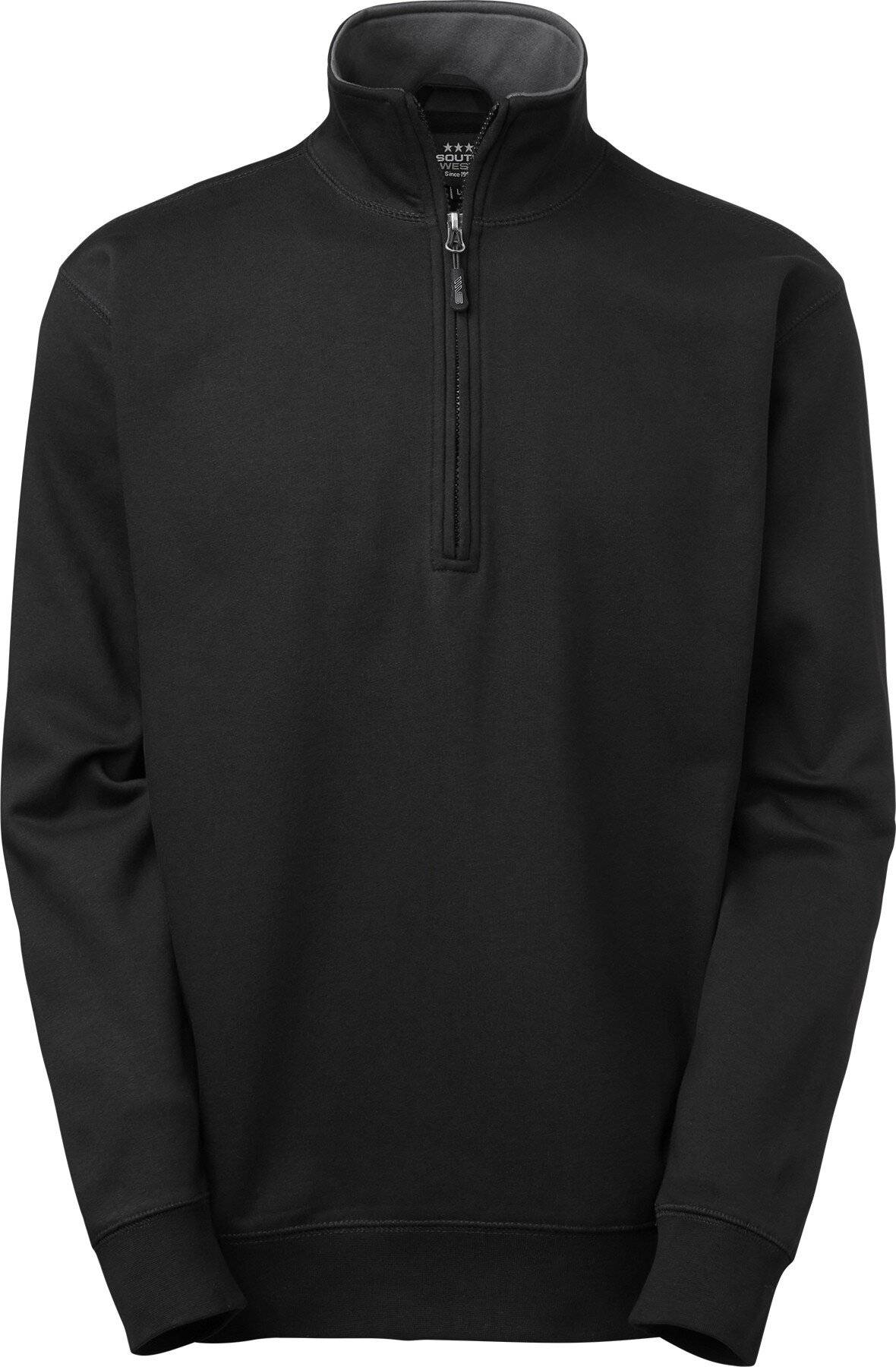 Webber Half-Zip Sweatshirt, Herren, schwarz/grau., 3XL