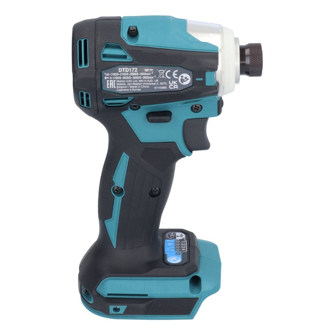 Makita DTD 172 ZJ Akku Schlagschrauber 18 V 180 Nm 1/4" Brushless + Makpac - ohne Akku, ohne Ladegerät