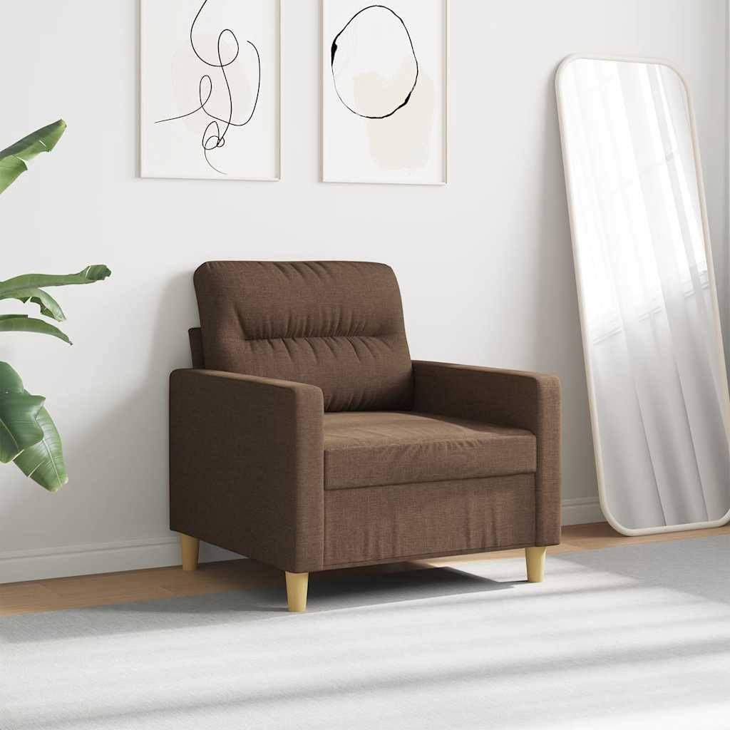 vidaXL Sofasessel Braun 60 cm Stoff