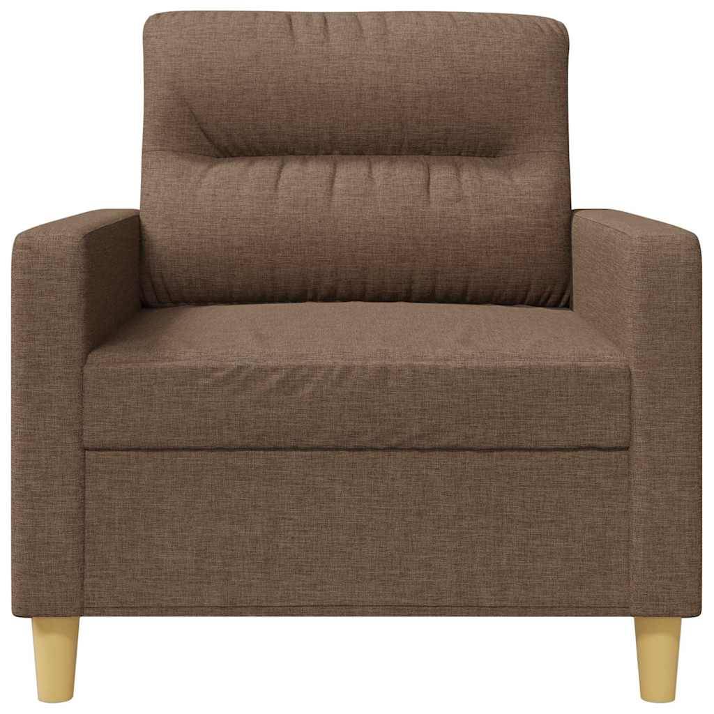 vidaXL Sofasessel Braun 60 cm Stoff
