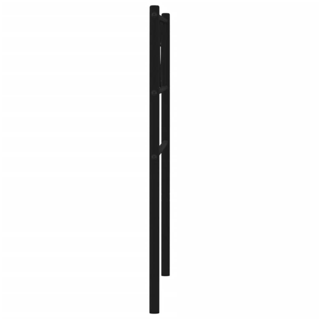 vidaXL Kopfteil Metall Schwarz 90 cm