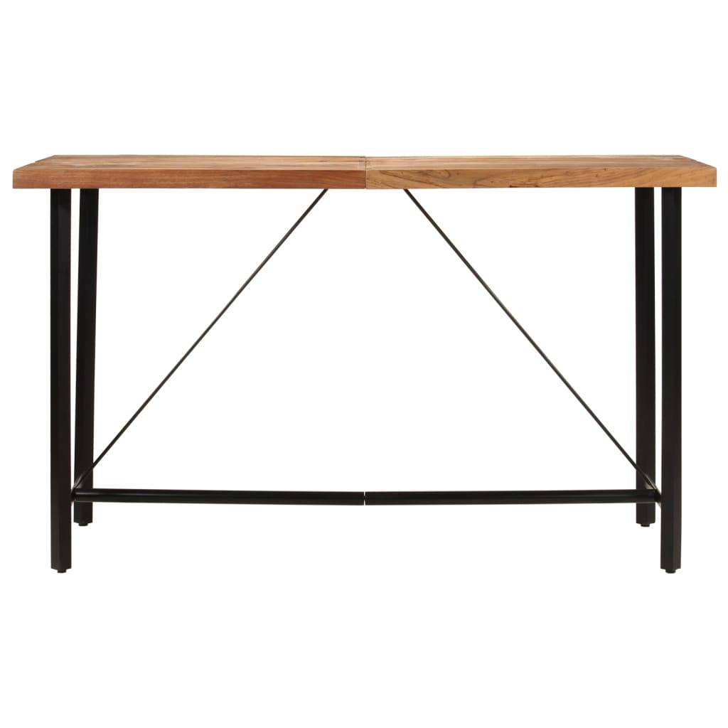 vidaXL Bartisch 180x70x107 cm Massivholz Akazie und Eisen