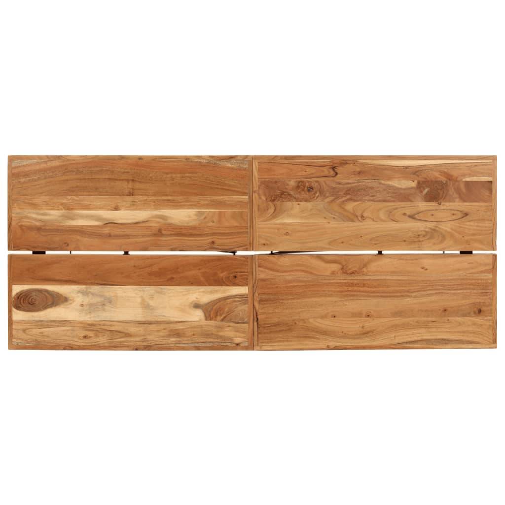 vidaXL Bartisch 180x70x107 cm Massivholz Akazie und Eisen