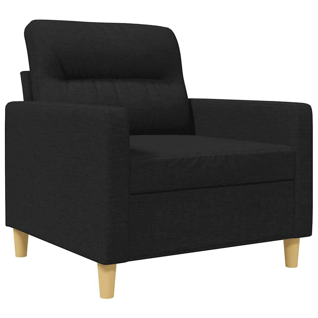 vidaXL Sofasessel Schwarz 60 cm Stoff