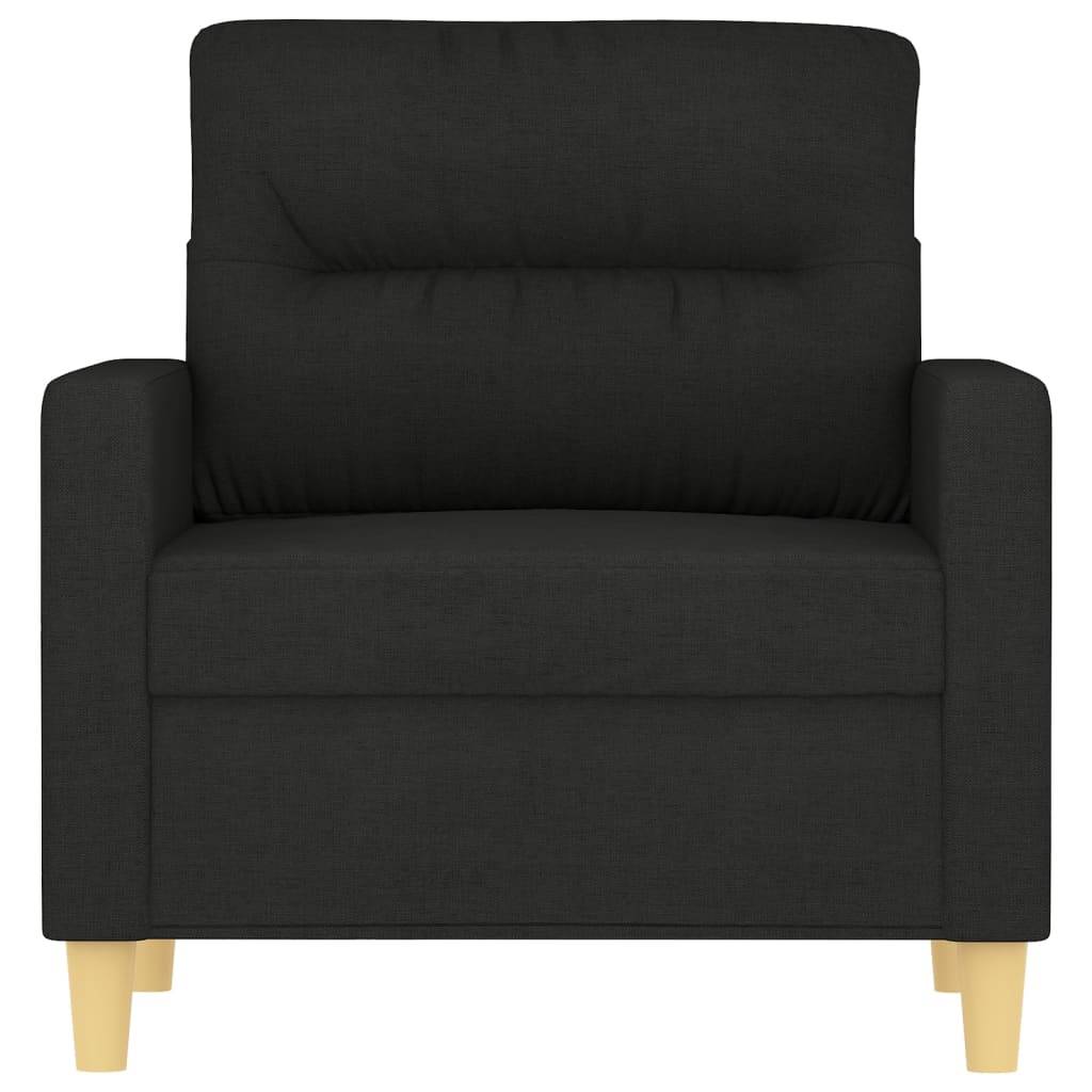 vidaXL Sofasessel Schwarz 60 cm Stoff