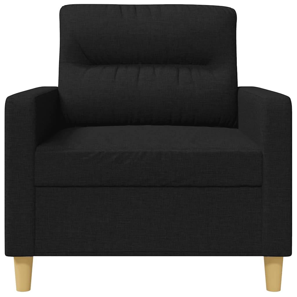 vidaXL Sofasessel Schwarz 60 cm Stoff