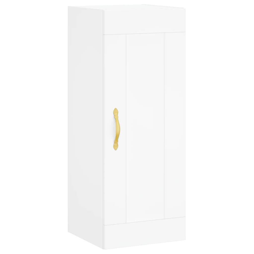vidaXL Wandschrank Weiß 34,5x34x90 cm Holzwerkstoff