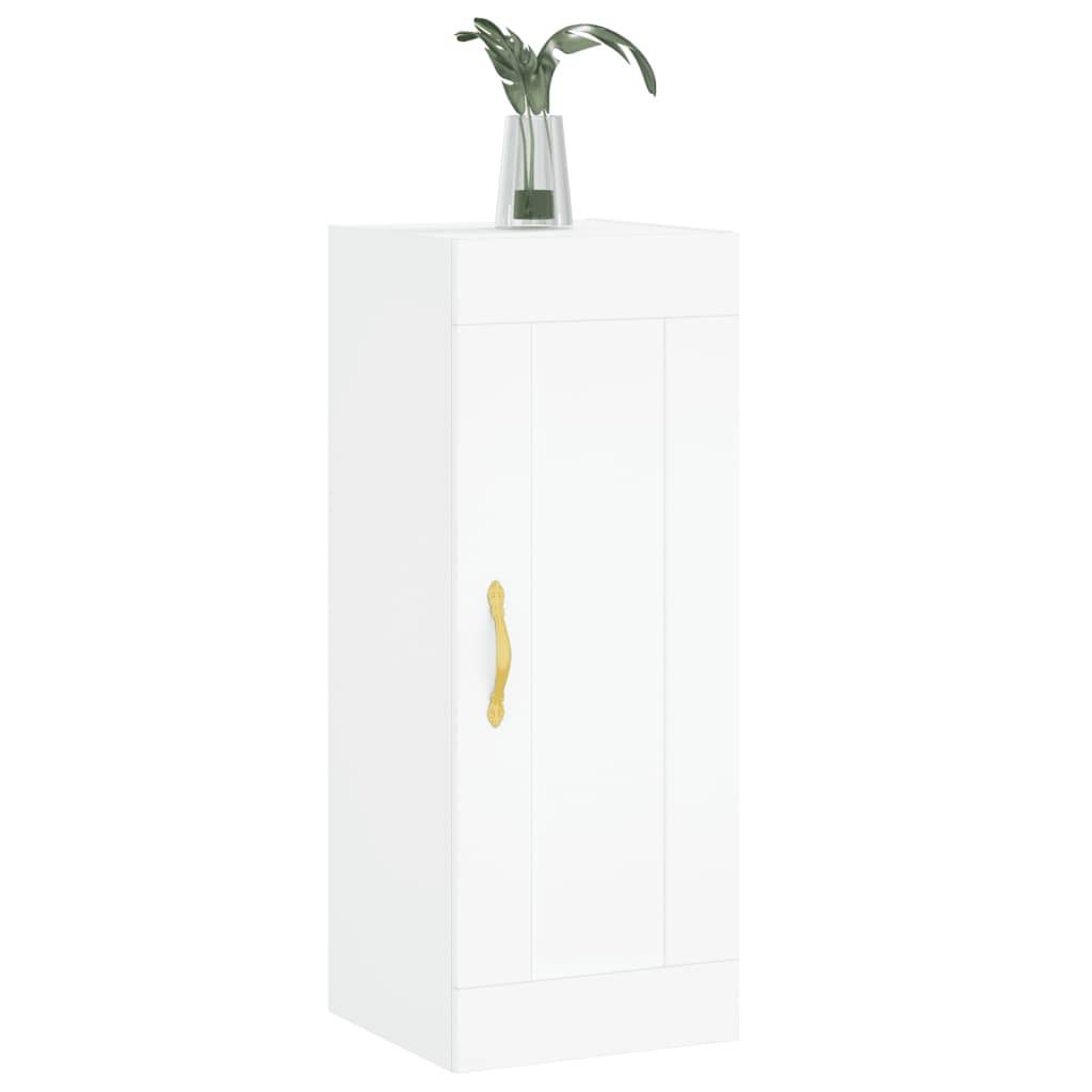 vidaXL Wandschrank Weiß 34,5x34x90 cm Holzwerkstoff