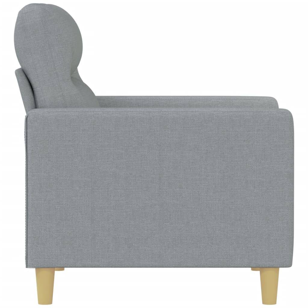 vidaXL Sofasessel Hellgrau 60 cm Stoff