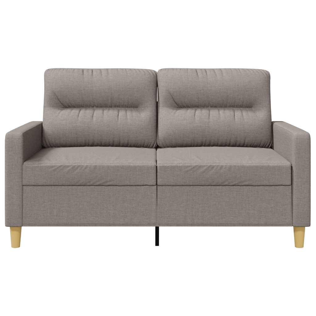 vidaXL 2-Sitzer-Sofa Taupe 120 cm Stoff