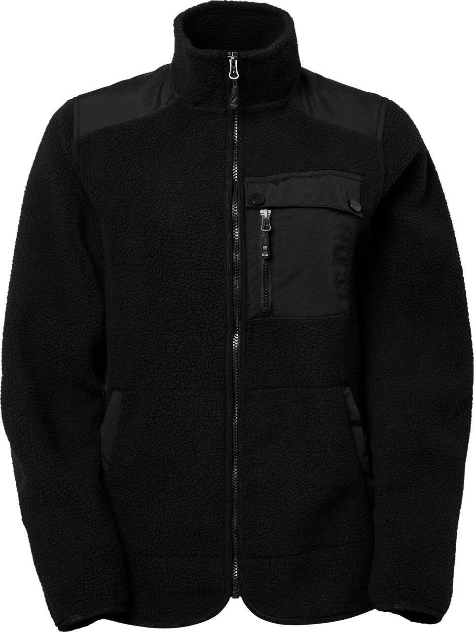 Polly Fleecejacke, Damen, schwarz, L