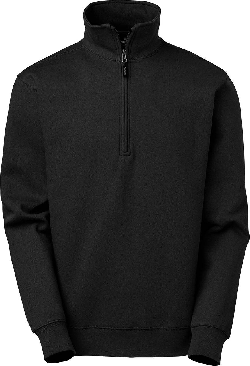 Stewart Half-Zip Sweatshirt, schwarz, XXL