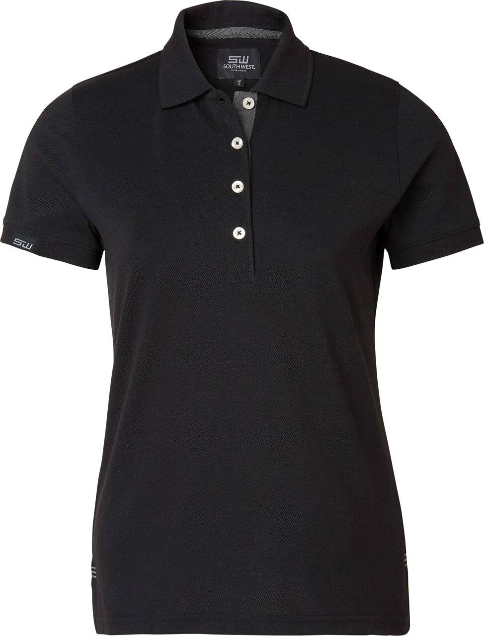 Wera Poloshirt, Damen, schwarz/grau., M