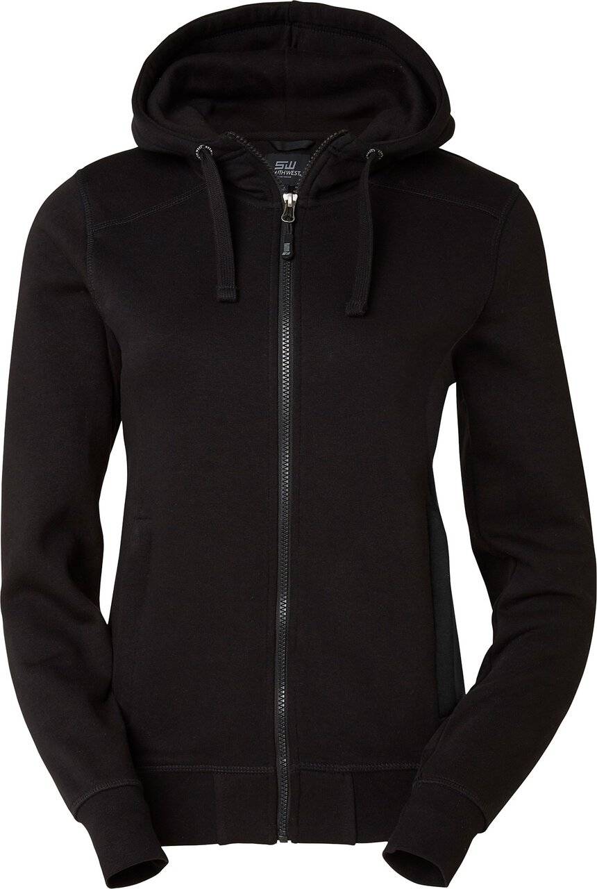 Ava Full-Zip Sweatshirt, Damen, schwarz, L