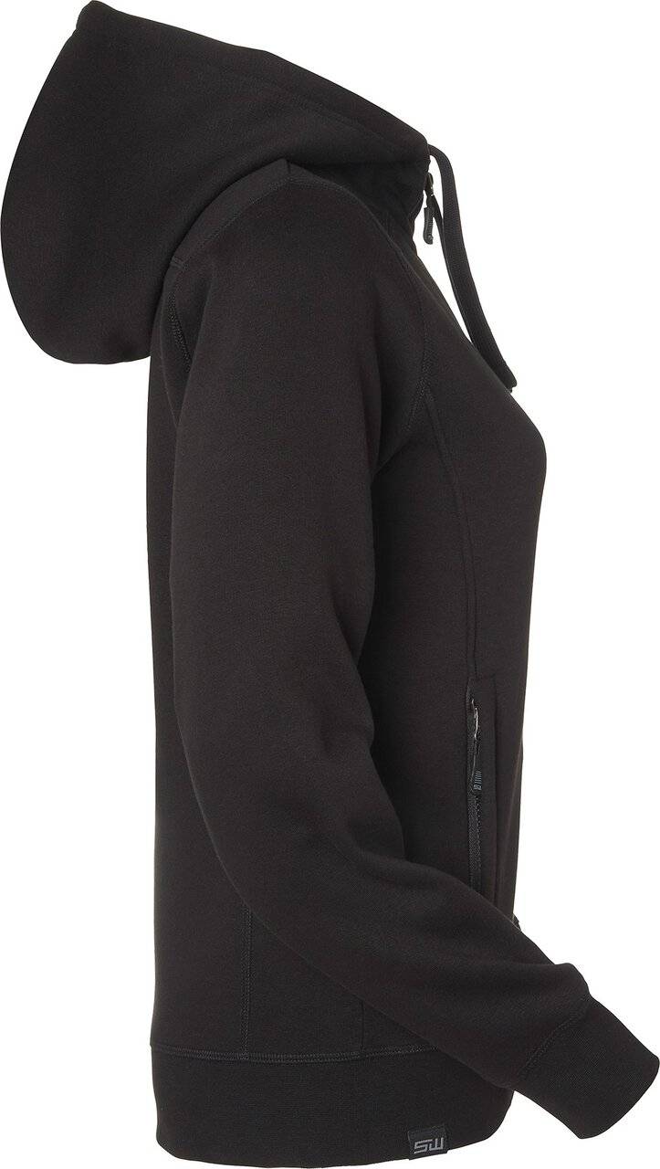 Ava Full-Zip Sweatshirt, Damen, schwarz, L