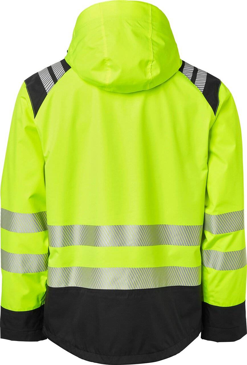 130 Shell-Jacke, Unisex, Fluoreszierendes gelb/schwarz, 3XL