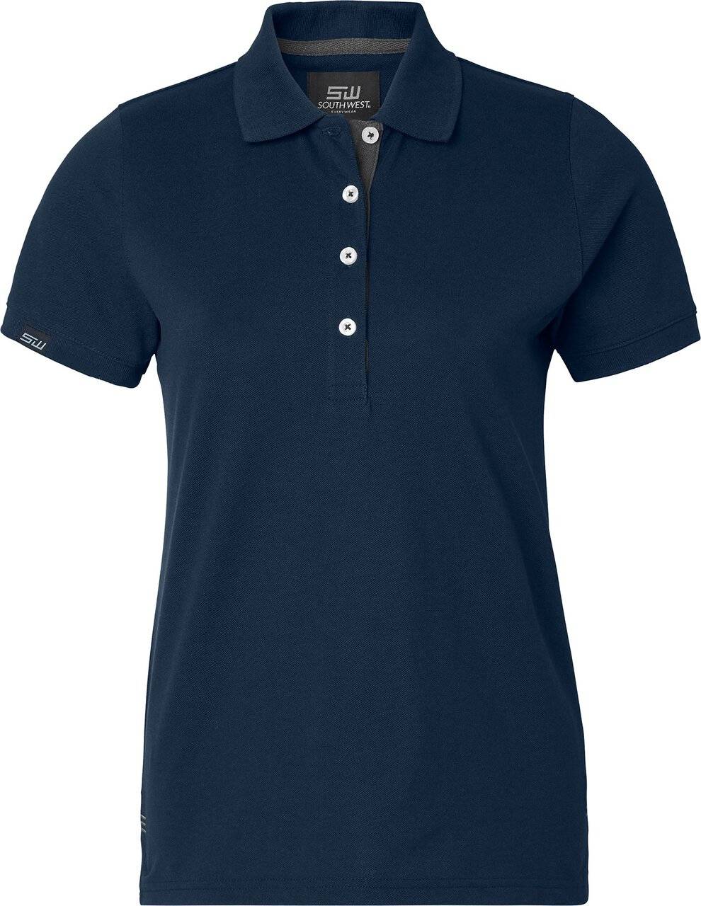 Wera Poloshirt, Damen, navy blau/grau, S