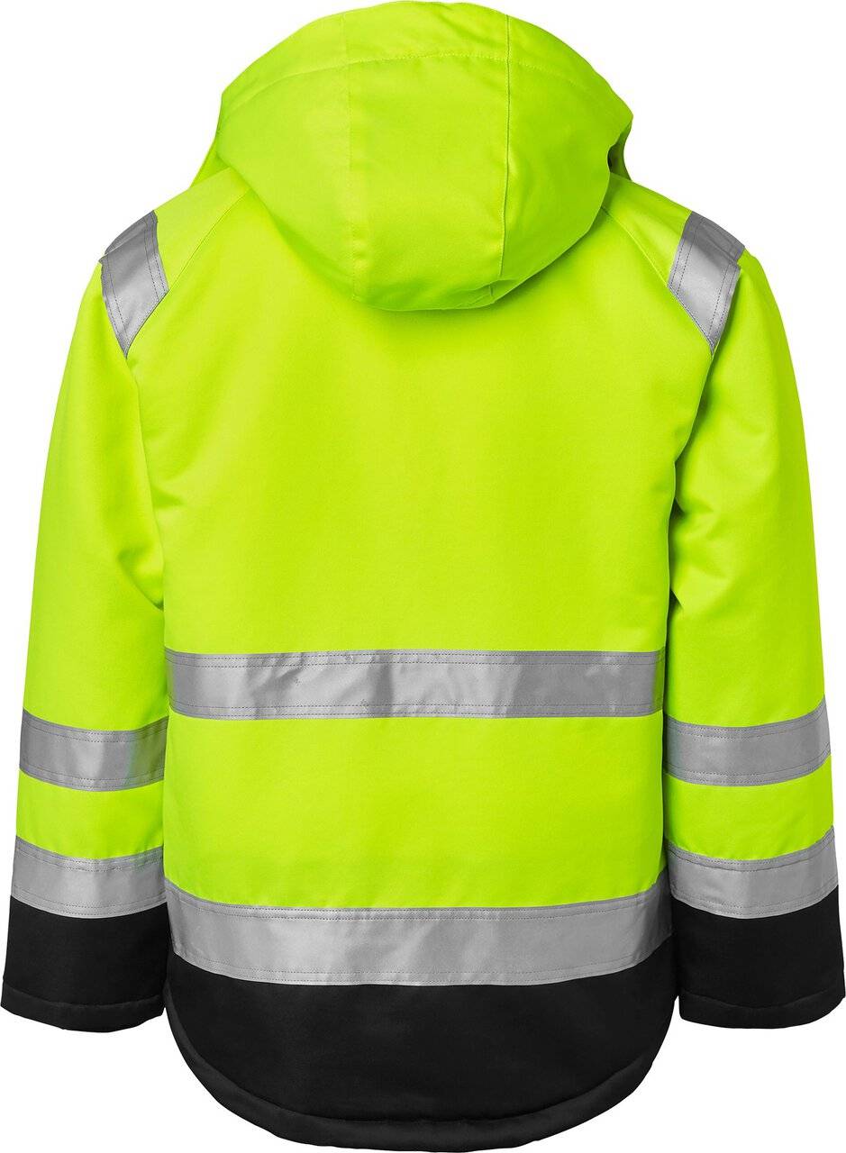 131 Winterjacke, Unisex, Fluoreszierendes gelb/schwarz, L
