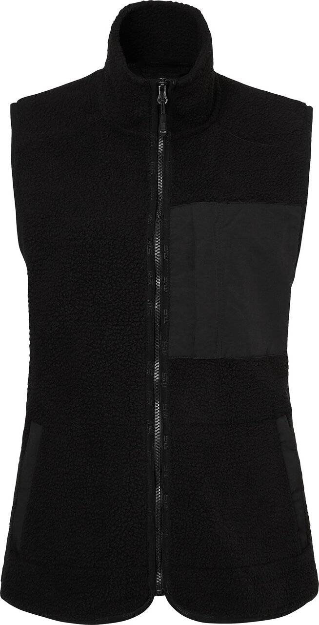 Saga Fleeceweste, Damen, schwarz, L
