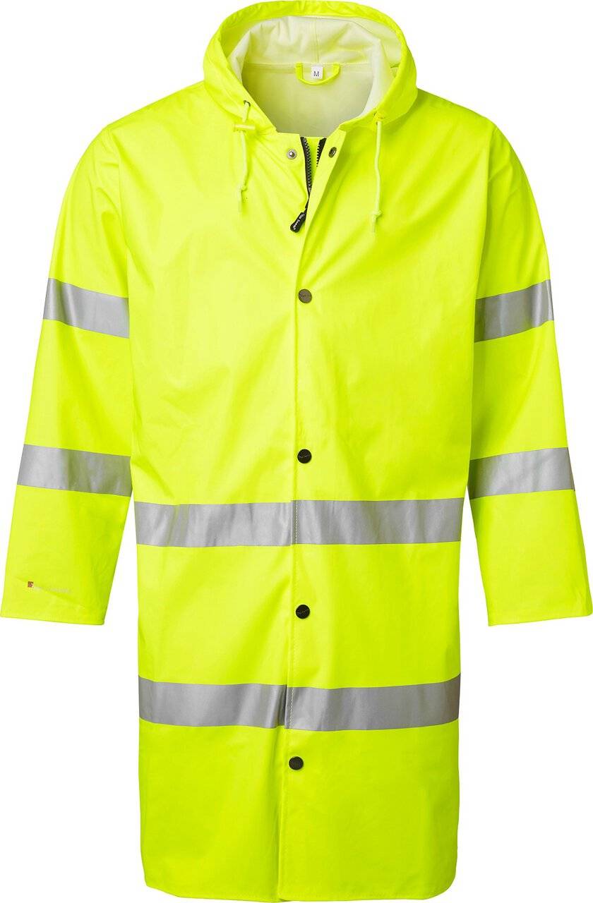 9295 Regenmantel Hohe Sichtbarkeit, Unisex, Fluoreszierendes gelb, L