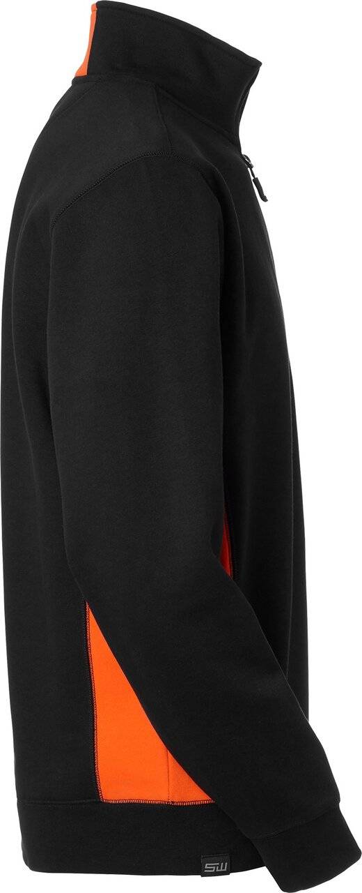 Webber Half-Zip Sweatshirt, Herren, schwarz/orange, L