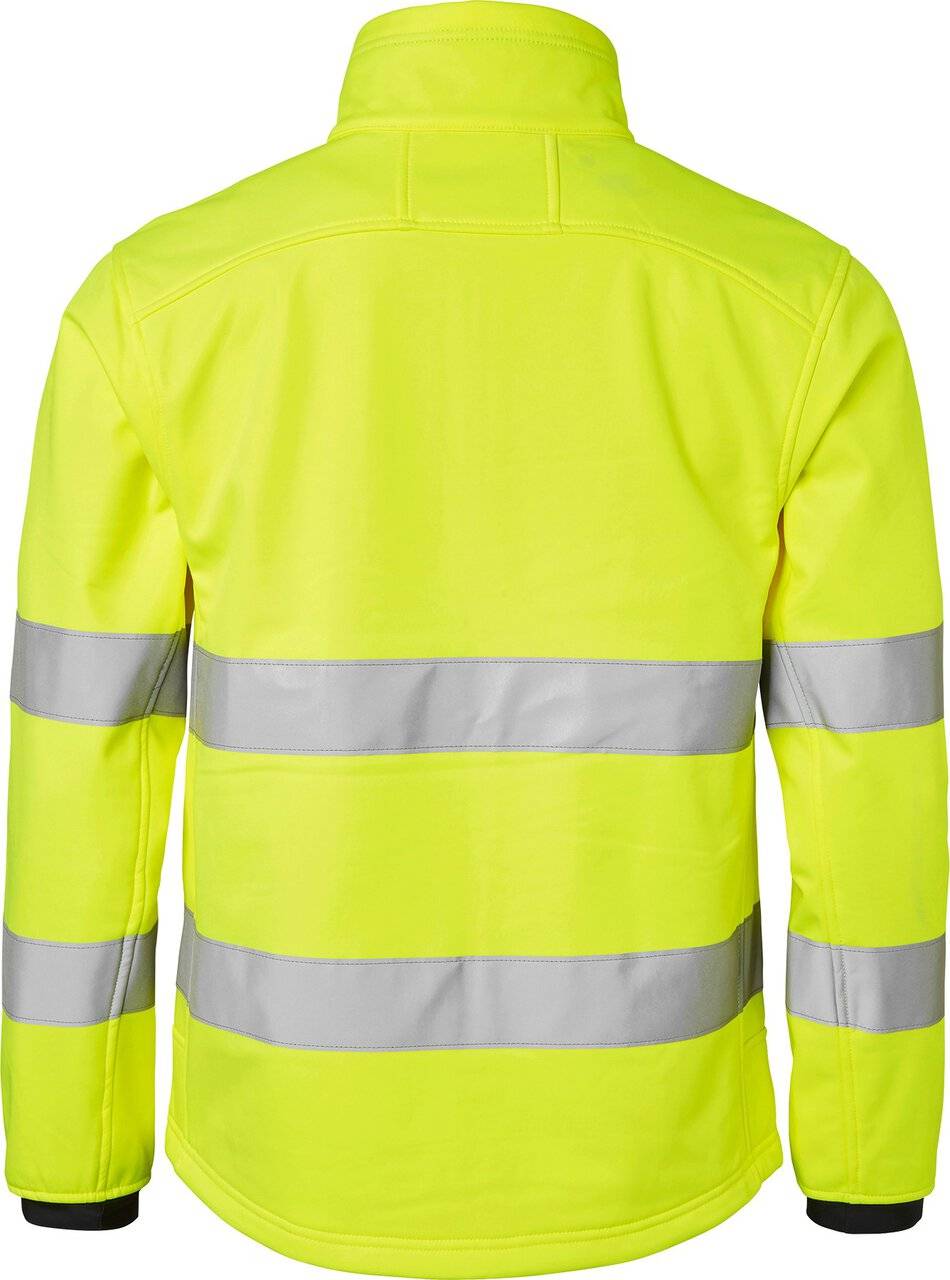 7621 Softshelljacke Hohe Sichtbarkeit, Unisex, Fluoreszierendes gelb, S