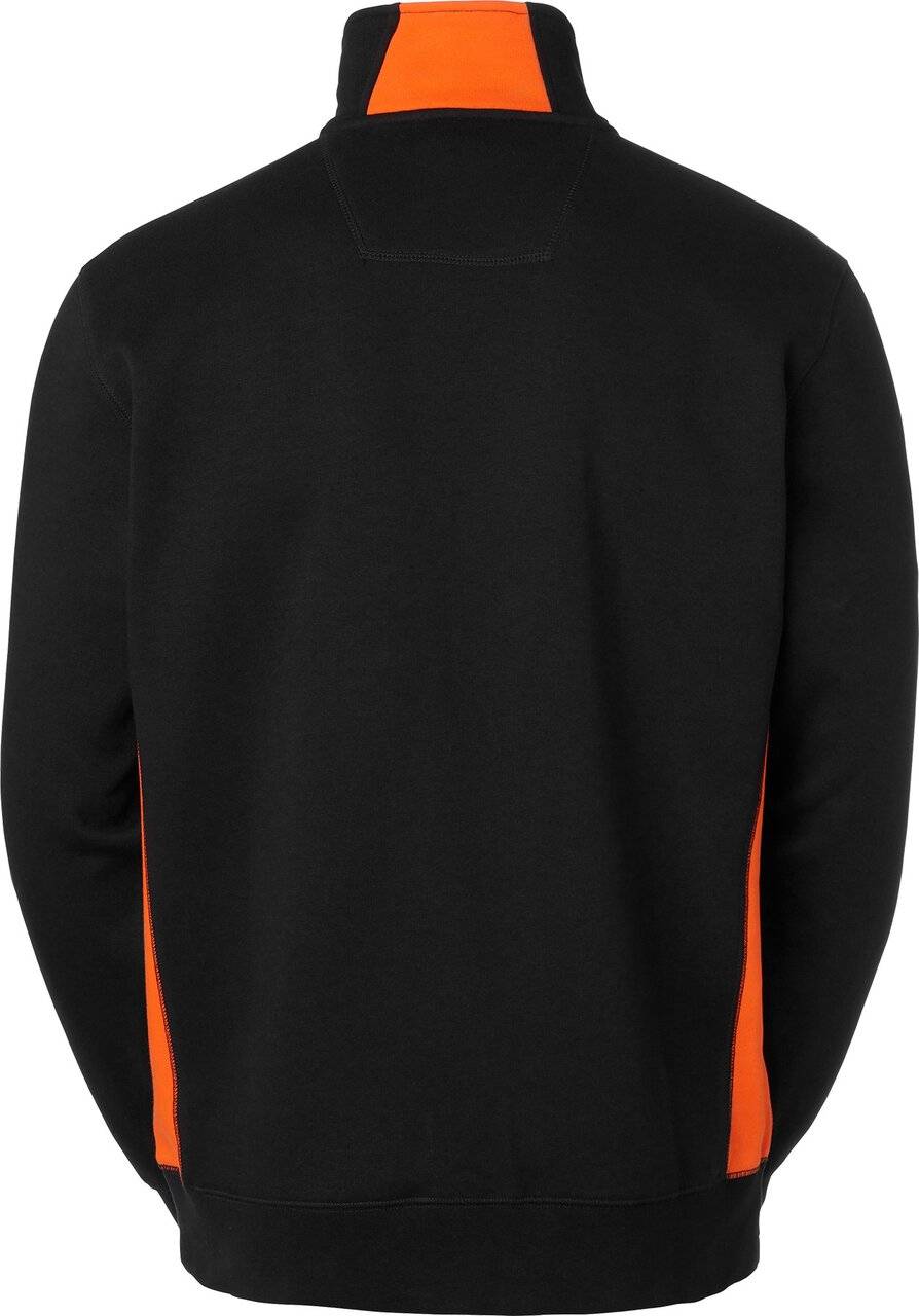 Webber Half-Zip Sweatshirt, Herren, schwarz/orange, XL