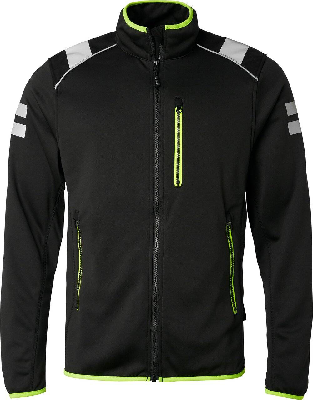 124 Full-Zip Sweatshirt, Unisex, schwarz, 3XL