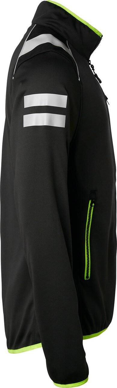 124 Full-Zip Sweatshirt, Unisex, schwarz, 3XL