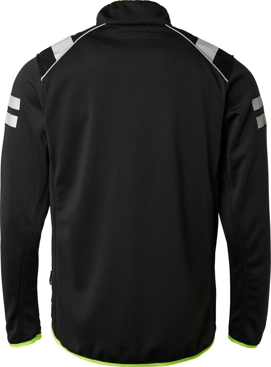 124 Full-Zip Sweatshirt, Unisex, schwarz, 3XL