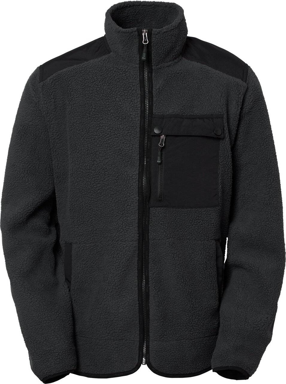 Paul Fleecejacke, Herren, dunkel grau, S