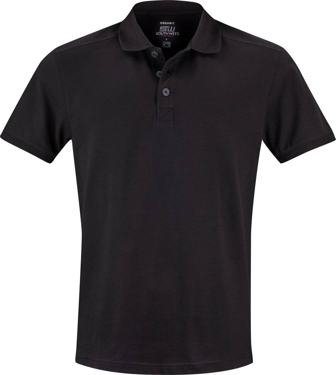 Martin Poloshirt, Herren, schwarz, S