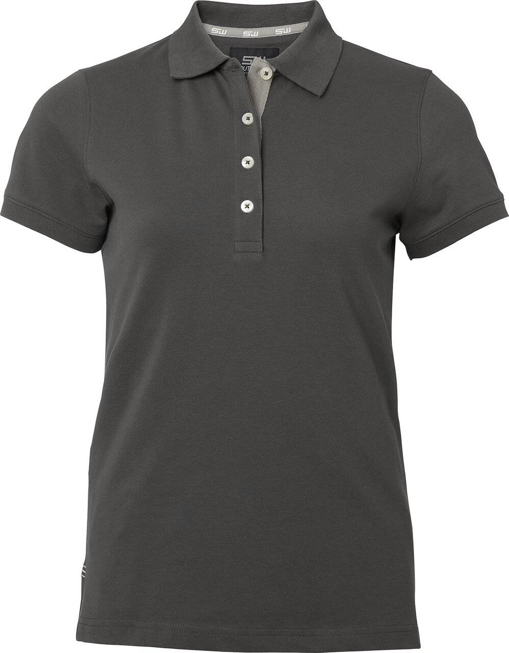 Marion Poloshirt, Damen, Graphite, XS