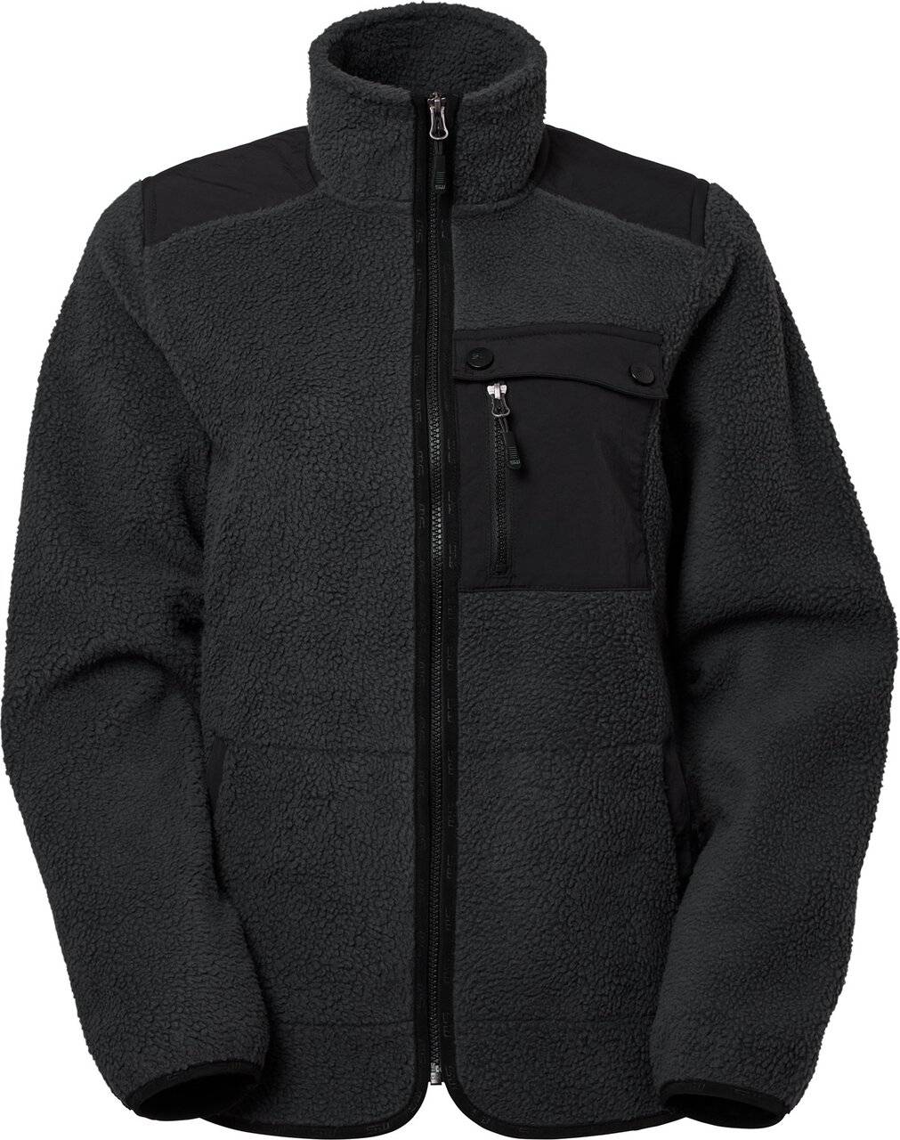 Polly Fleecejacke, Damen, dunkel grau, XS