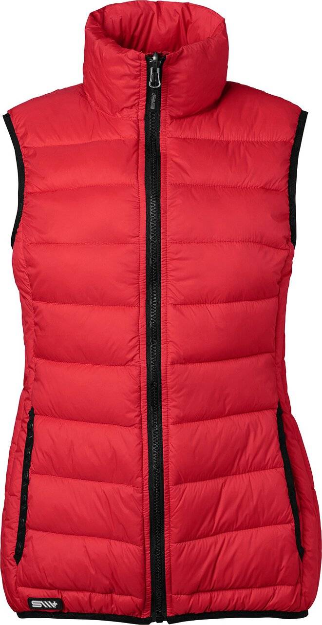 Alma Wattierte Weste, Damen, rot, S