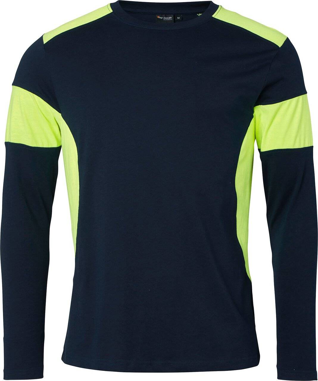 212 T-shirt, Unisex, navy blau/Fluoreszierendes gelb, S