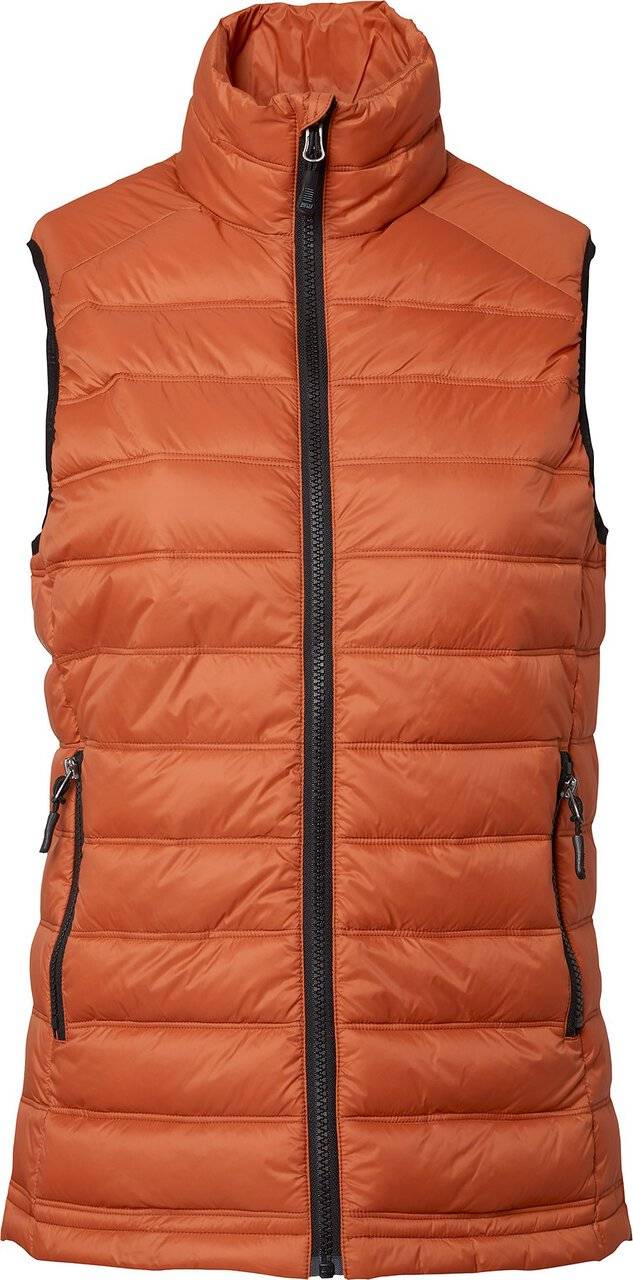 Amy Wattierte Weste, Damen, dunkel orange, M