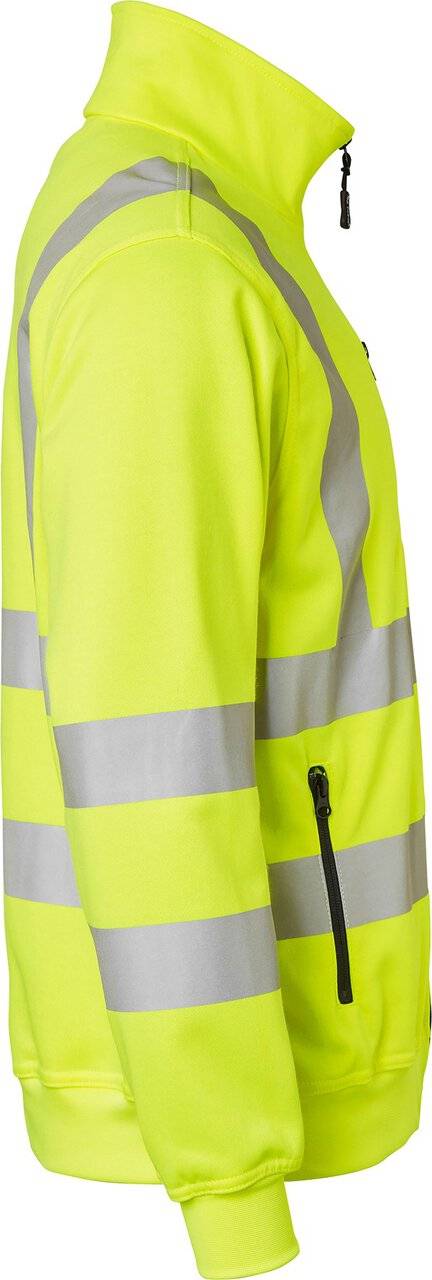 170 Full-Zip Sweatshirt, Unisex, Fluoreszierendes gelb, XS