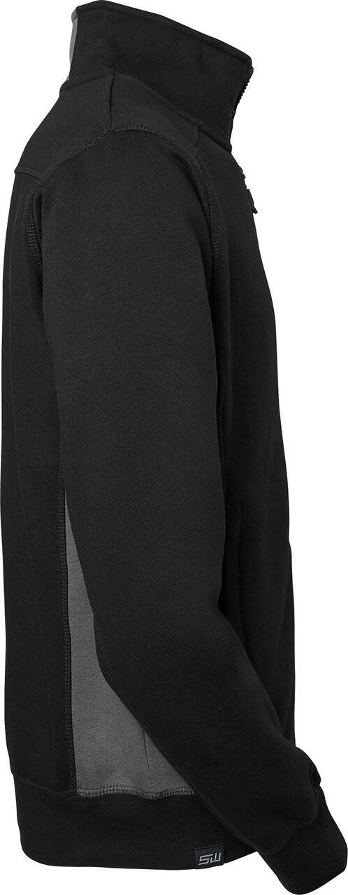 Lincoln Full-Zip Sweatshirt, Herren, schwarz/grau., XS