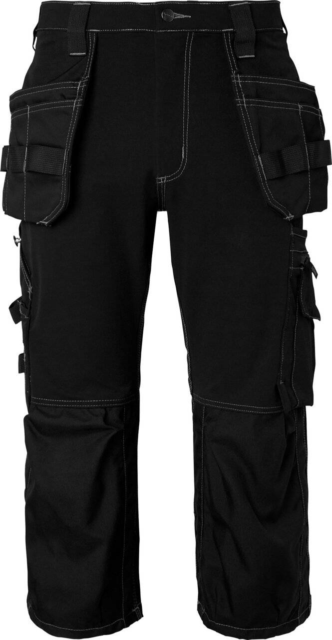 309 3/4 Handwerker Hose, Unisex, schwarz, 58