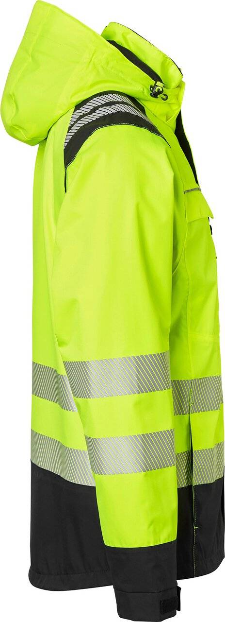 130 Shell-Jacke, Unisex, Fluoreszierendes gelb/schwarz, S