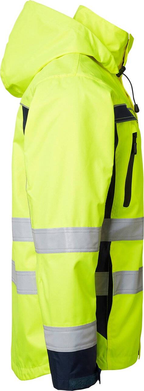 5217 Shelljacke, Unisex, Fluoreszierendes gelb/navy blau, S