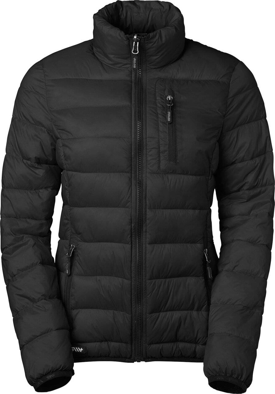 Alma Wattierte Jacke, Damen, schwarz, L