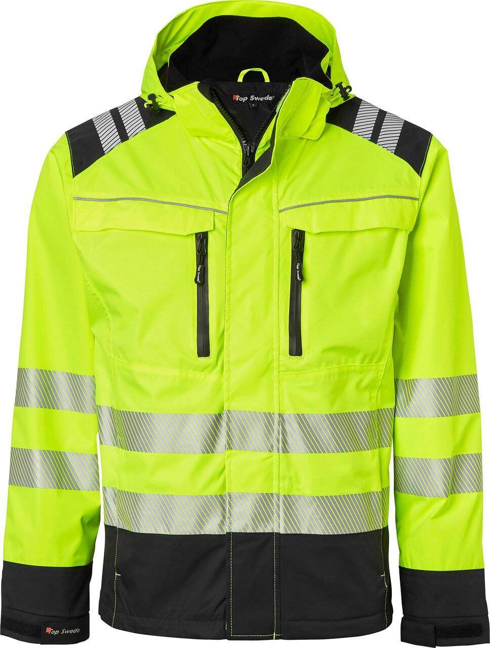 130 Shell-Jacke, Unisex, Fluoreszierendes gelb/schwarz, M