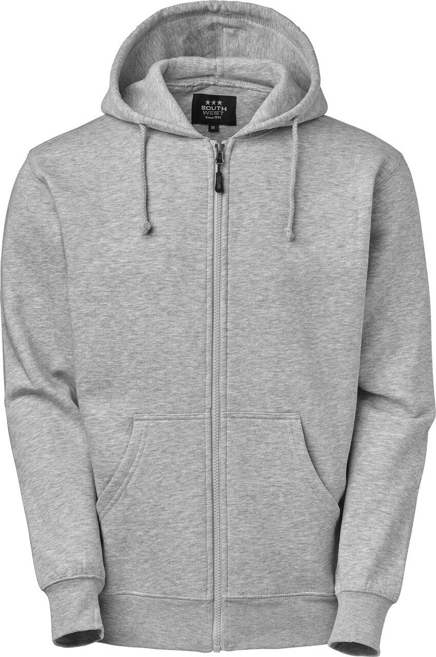 Parry Full-Zip Sweatshirt, Herren, grau meliert, XS