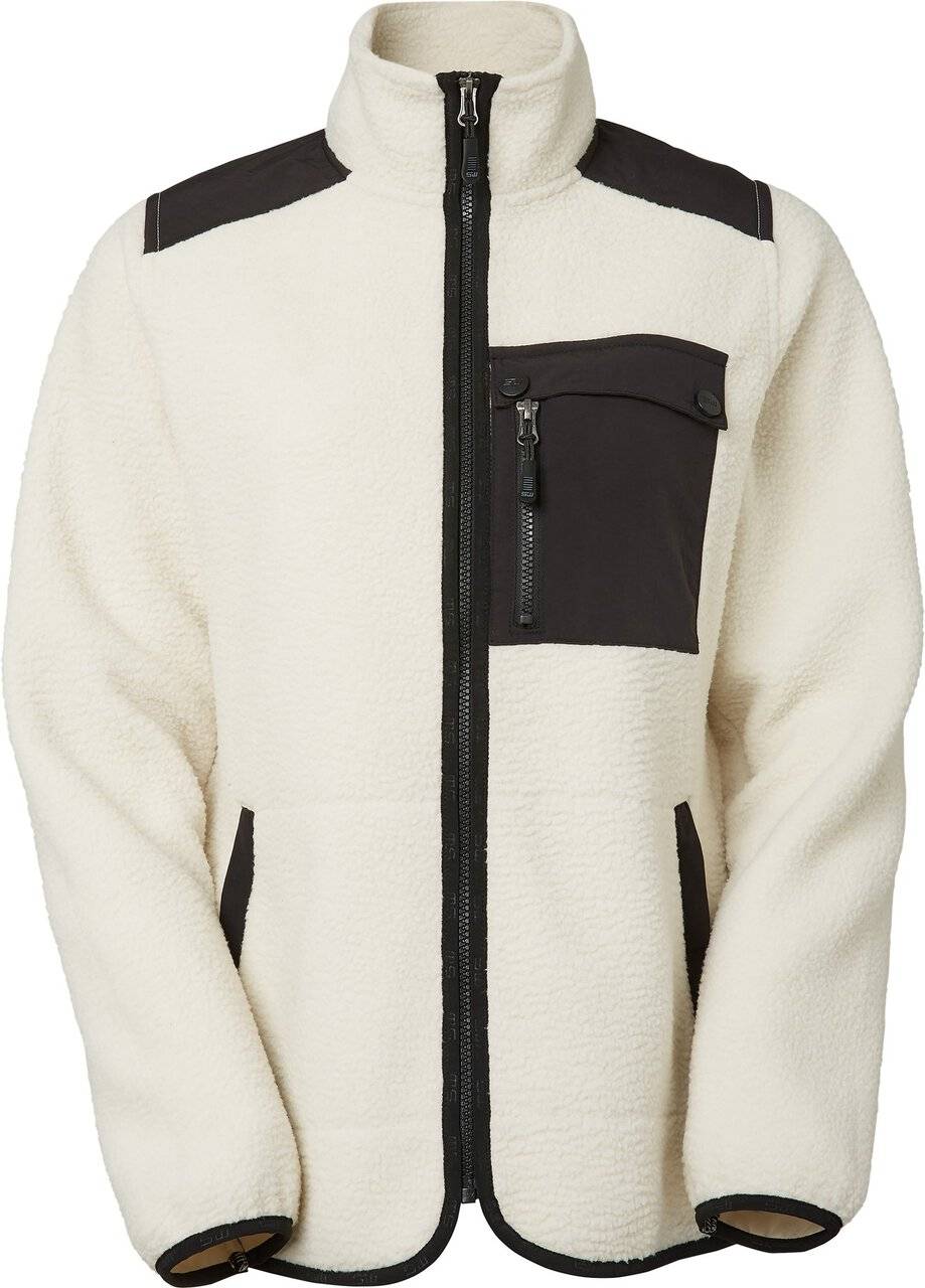 Polly Fleecejacke, Damen, wollweiß, S