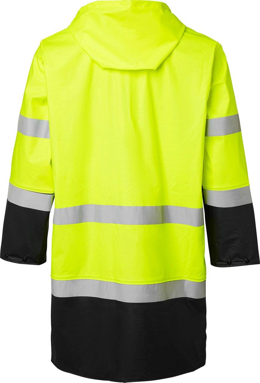 181 Regenmantel, Hohe Sichtbarkeit, Unisex, Fluoreszierendes gelb/schwarz, XL