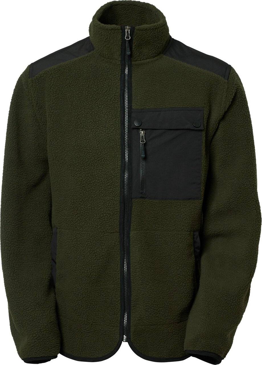 Paul Fleecejacke, Herren, dunkel olive, 3XL